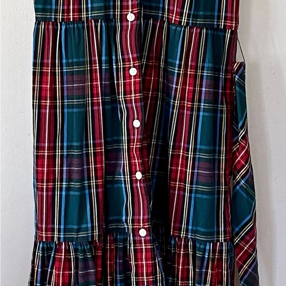 NWOT J Crew Tartan Midi Shirtdress - Picture 3 of 4